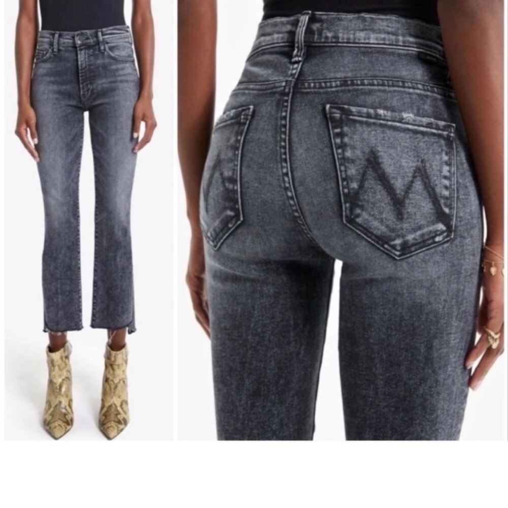 Mother the Insider crop step fray size 29